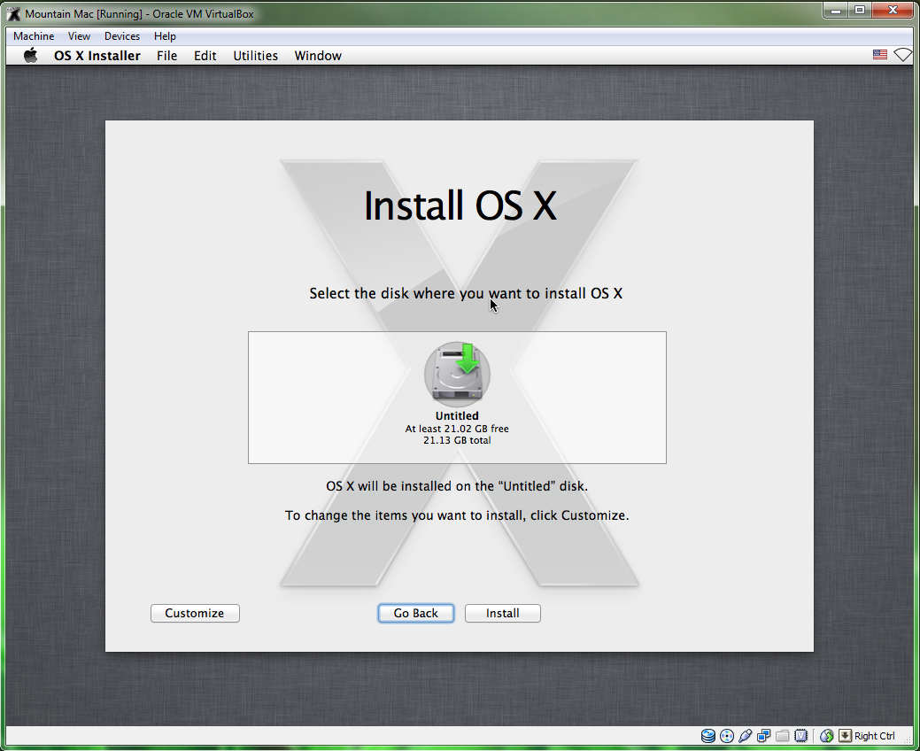 create an installation disk for os x